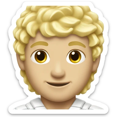 summer olympics water polo blonde boy sticker