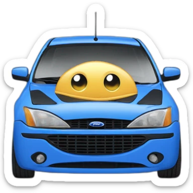 car ford focus 1999 in blue honolulu five doors sticker