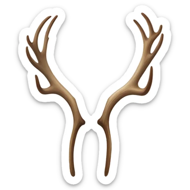 Branch Elk antler big without skull sticker