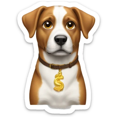Investment dog sticker