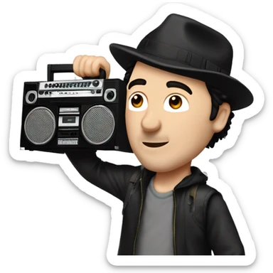 john-cusack-holding-boombox-overhead sticker