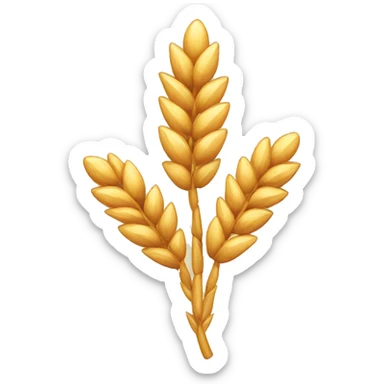 Wheat leaves sticker