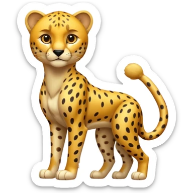 cheetah sticker