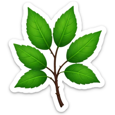 convert the green colour stem part into dark brown colour sticker