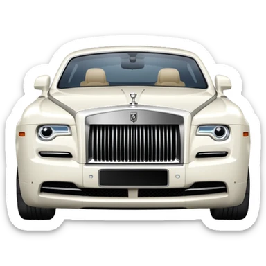 White Rolls Royce sticker
