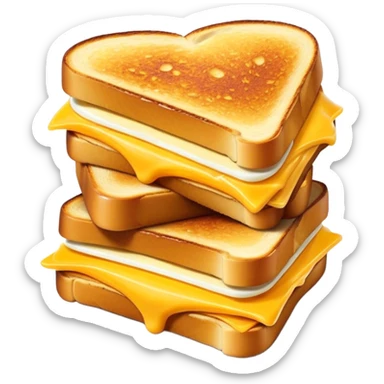 French toast egg and cheese sandwich  sticker