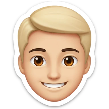 Devious smile sticker