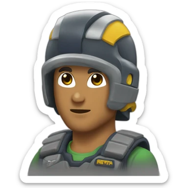 Detona Ralph segurando raquete sticker