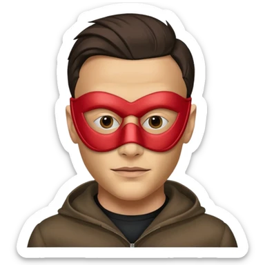 Homem mascarado com a máscara da fsociety do filme Mr Robot. sticker