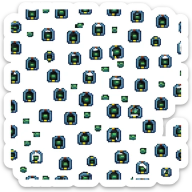 miniature technology, nanobots working at molecular level sticker