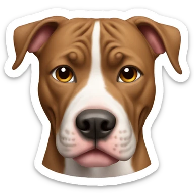Pitbull dog sticker