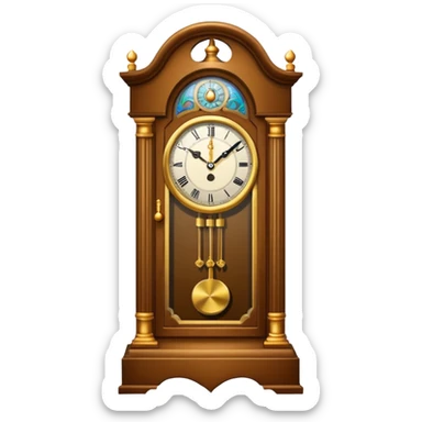 grandfather clock sticker