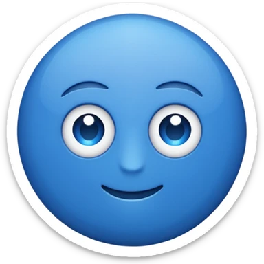 Una raya como ✔️ así pero azul y un círculo  sticker