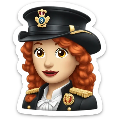 rolls royce phantom silver red headed female chauffeur  sticker