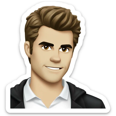 Paul Wesley as Stefan Salvatore Vampire Diaries  sticker