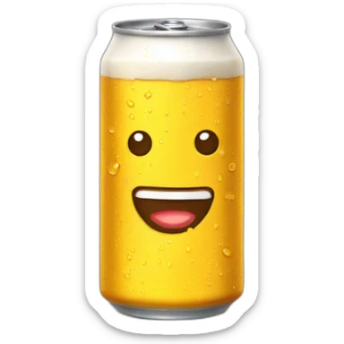 Canette de biere sticker