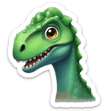 Dinosaur wearing a head bow  sticker