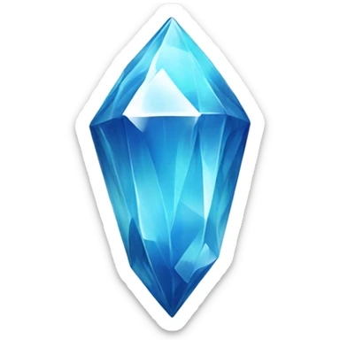 blue crystal sticker