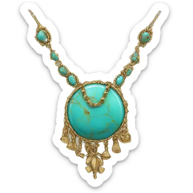 Western turquise necklace sticker