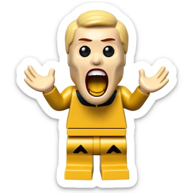 Lego minifig the scream sticker