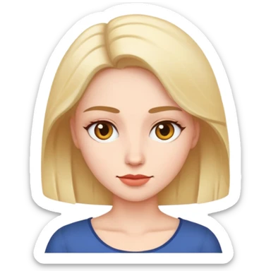 woman upper body sticker