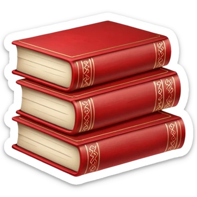read books written in caligraphy in red letters sticker