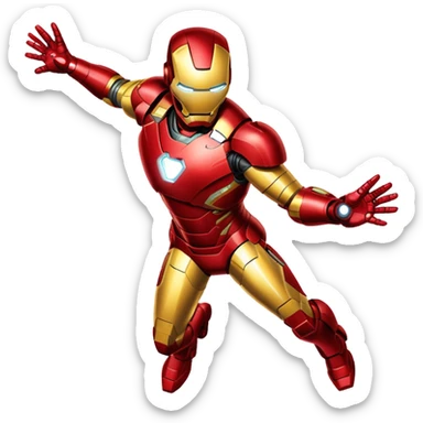 Iron Man superhero sticker