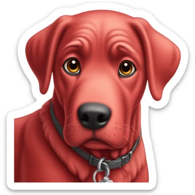 Clifford, the big red dog crayon ￼ sticker