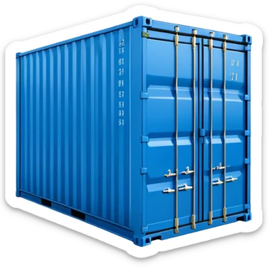 goods Contener emoji which is used for shipment of goods, single contaner, i want to use as emoji with size in height 24px and width in 24px sticker