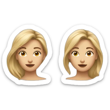 Fille qui saigne du nez sticker