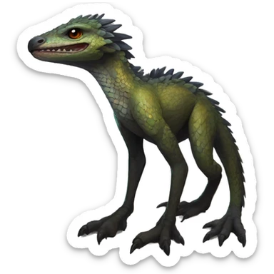  Scaly Cute Edgy Realistic Rare Fantasy Slim Vernid-Trico-Melprin-species by LiLaiRa, by Falvie, full body sticker