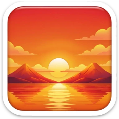 Sunset real
 sticker