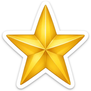 gold star 4 corners sticker