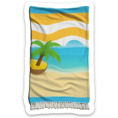 beach towel sticker