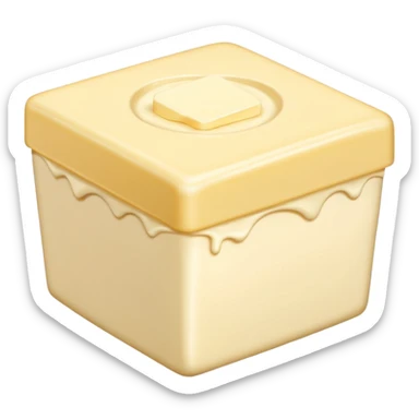 butter cream box sticker