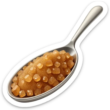 brown sugar on a spoon sticker