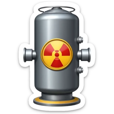create a very realistic nuclear reactor sticker