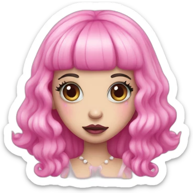 Melanie Martinez pink alien fairy sticker