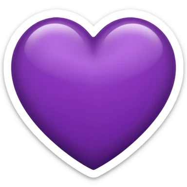 Deep Purple Heart emoji sticker