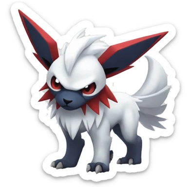Cool Edgy Absol-Zangoose-Quilava, full body sticker