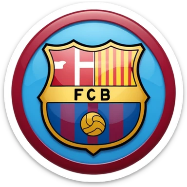 Logotipo de fc barcelona sticker