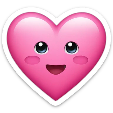 pink heart with stars sticker
