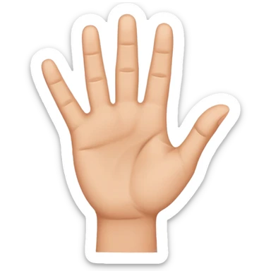 x hand emoji sticker