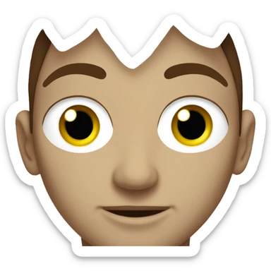 Sorrel with eyes sticker