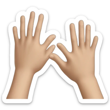 A hand stopped by another hand meaning stop sticker