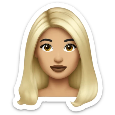 kylie jenner blonde  sticker