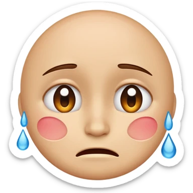 A face that is happy and sad sticker