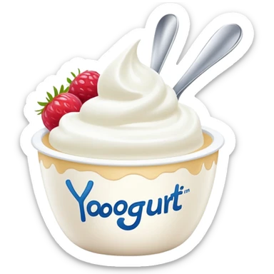 danette (yogourt) with « yaourt » write on her  sticker