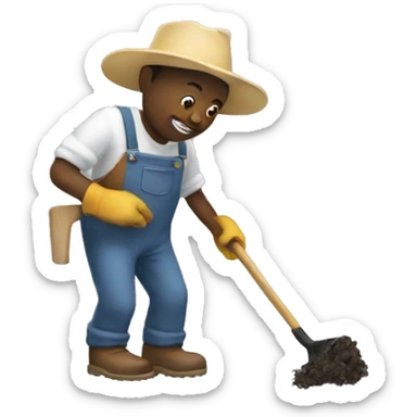 Gardening smoke sticker