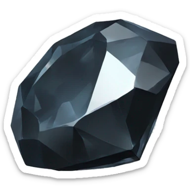 Black star diamond sticker